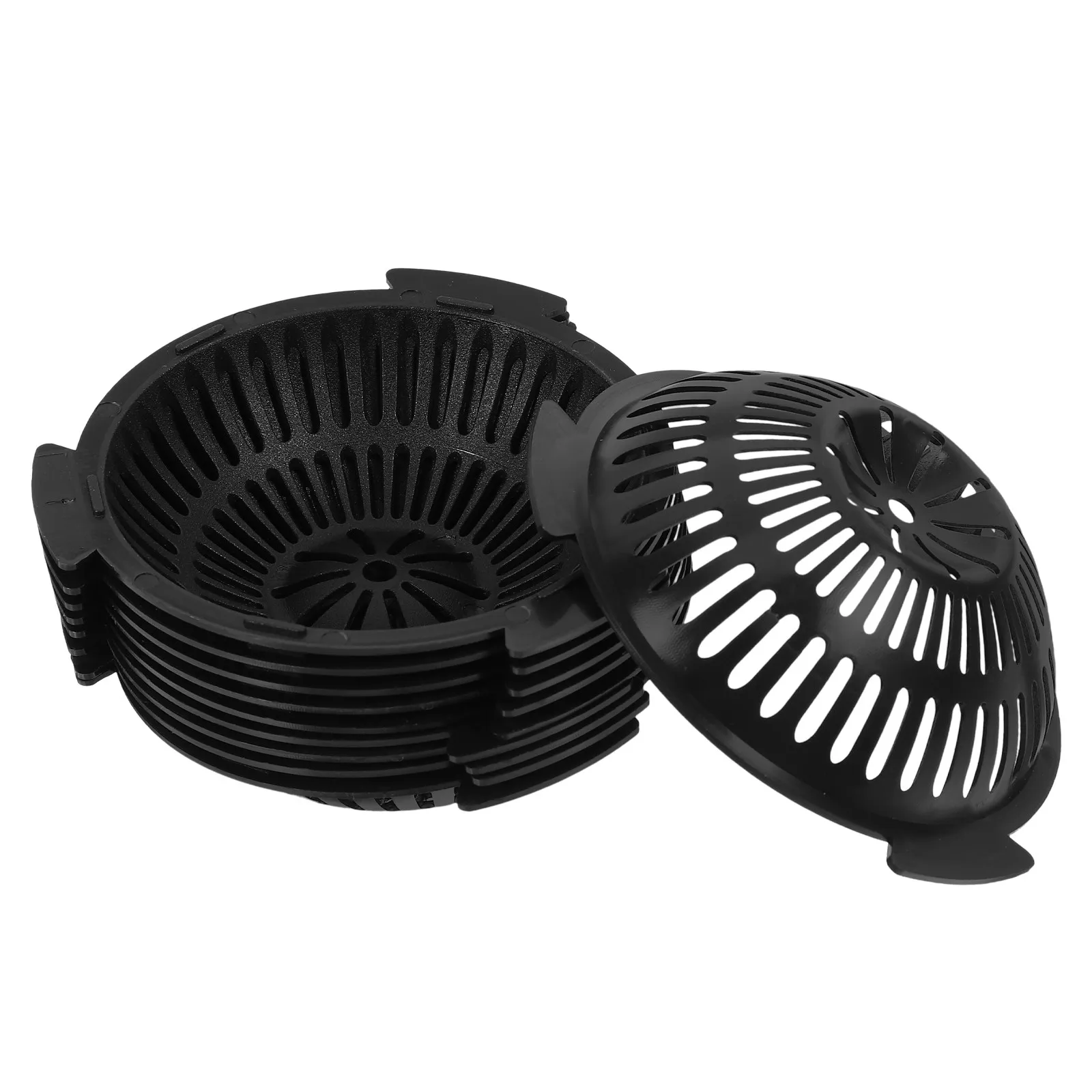 10Pcs Flowerpot Bottom Mesh Mats Plastic Drainage Pads for Bonsai Planters Prevent Soil Leakage Improve Air Permeability Planter