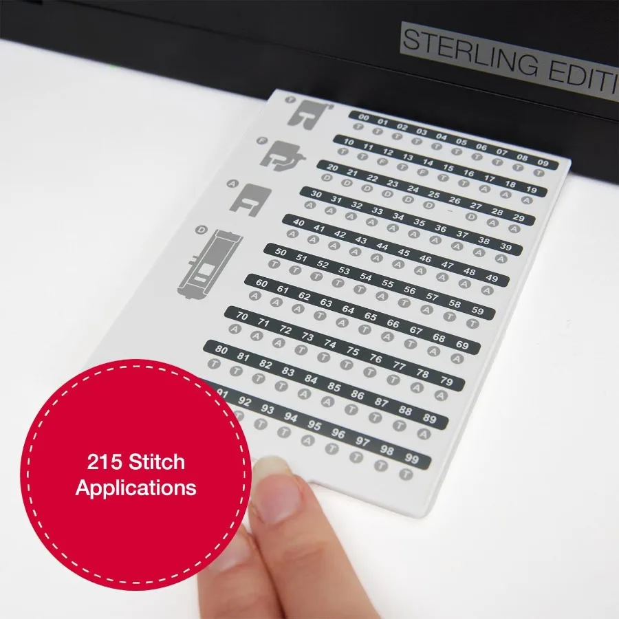 ماكينة خياطة استرلينية شديدة التحمل 6600C مع مجموعة ملحقات محرك قوي مع قوة ثقب محسنة 215 تطبيق غرزة #5