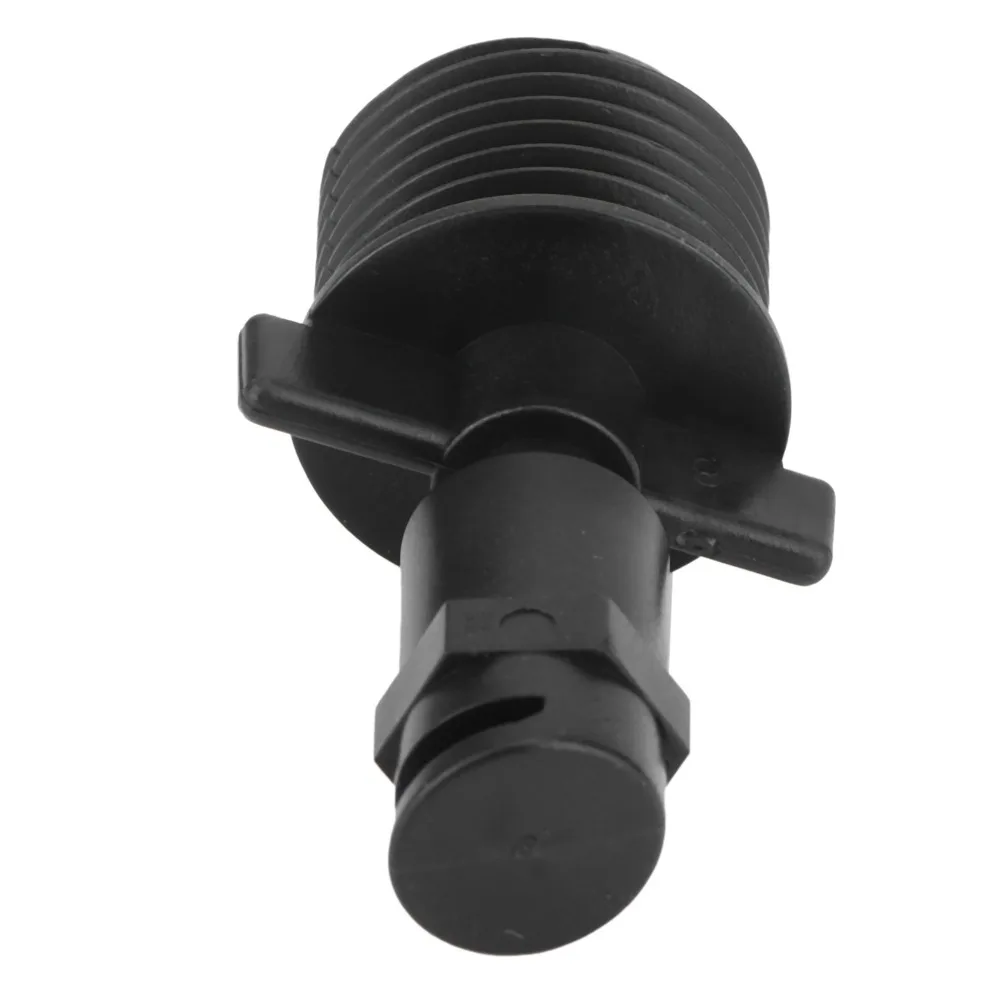 30PCS Durable G1/2 Male Thread Sprinkler Nozzle PP 180 Degree Micro Sprinkler Head Black Fan Spray Nozzle Backyard Cooling