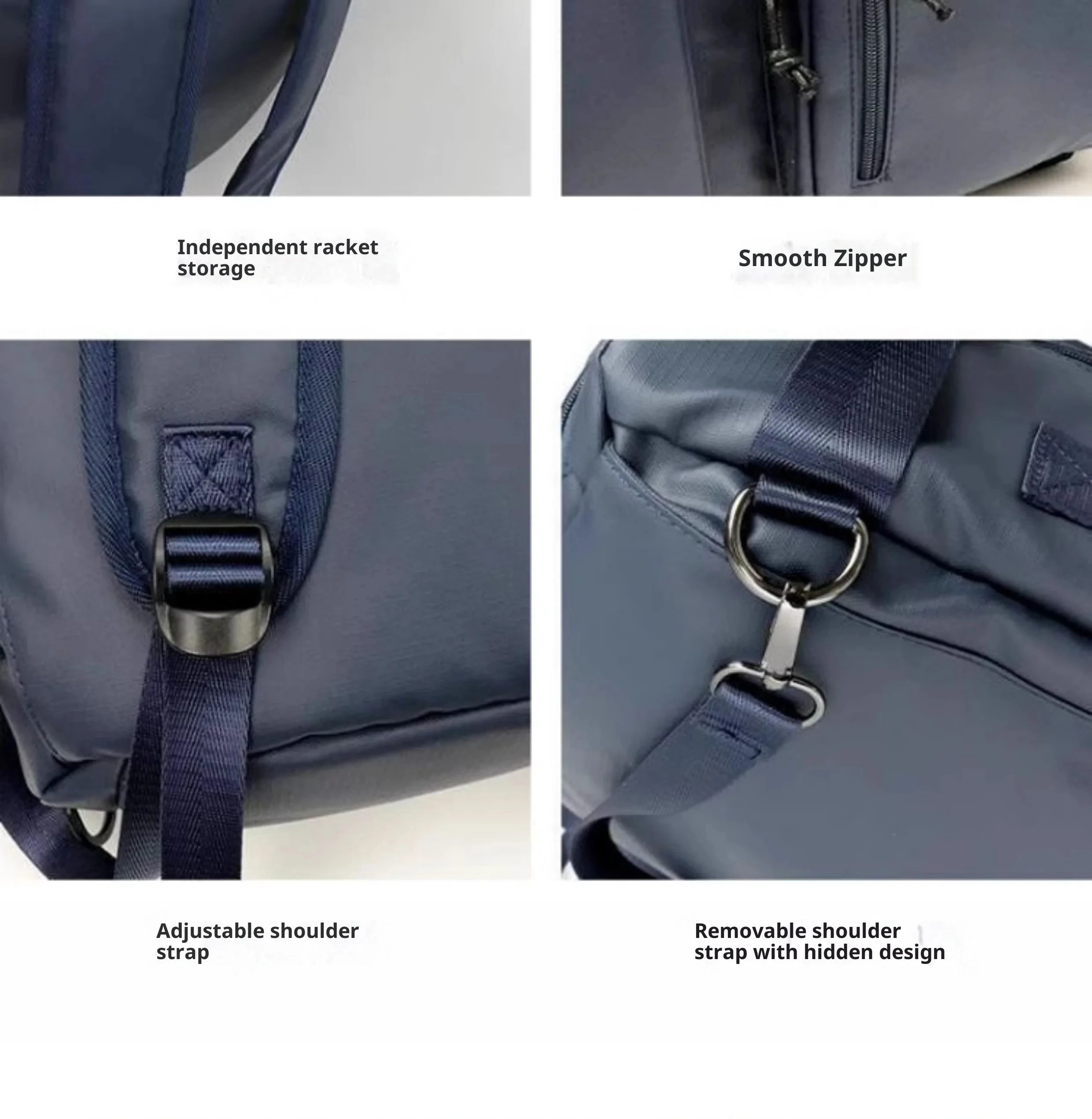 Greatsvitesse ​ ​ Sac à dos de sport multifonctionnel de grande capacité, sac de Tennis/sac de badminton, sac de sport en tissu imperméable