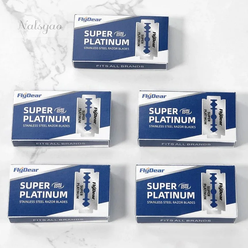10 Pcs/100Pcs Double Edge Razor Blades for Men Shaving, Professional Barber Razor, Beard Trimmer Tool Replacement Blade