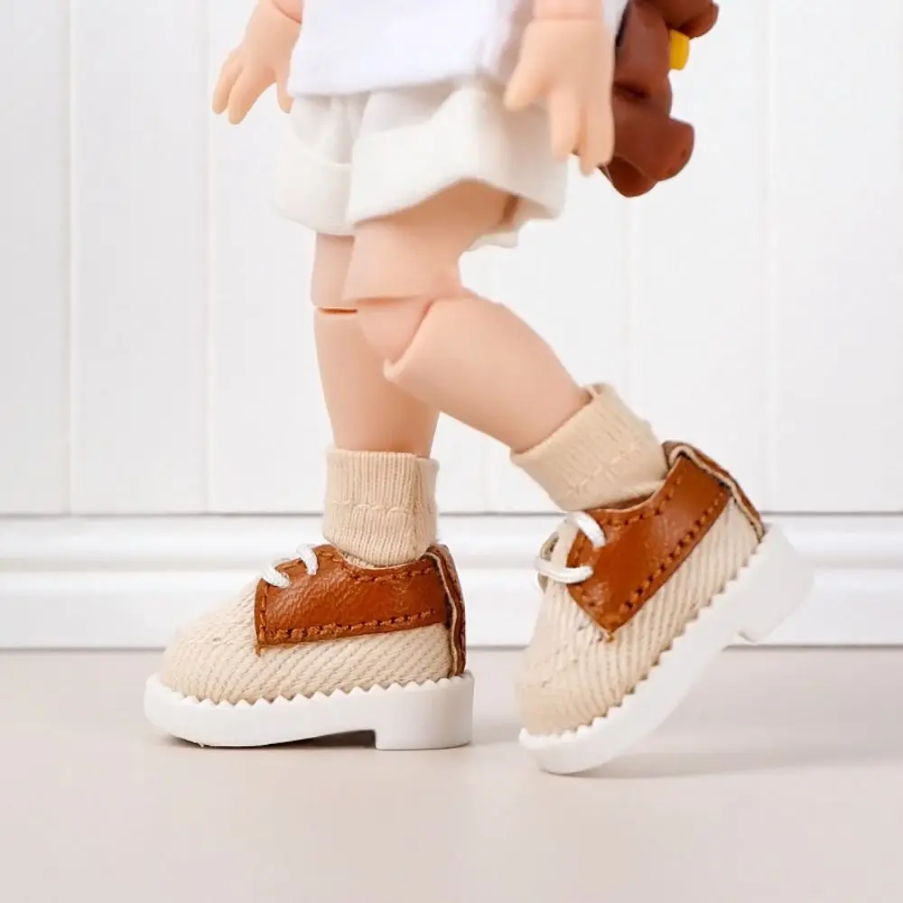 

1 Pair Canvas Obitsu 11 Doll Shoes Leather High Street Fashion 1/12 Doll Shoes Multi-color Thick Bottom 1/12 Casual Shoes