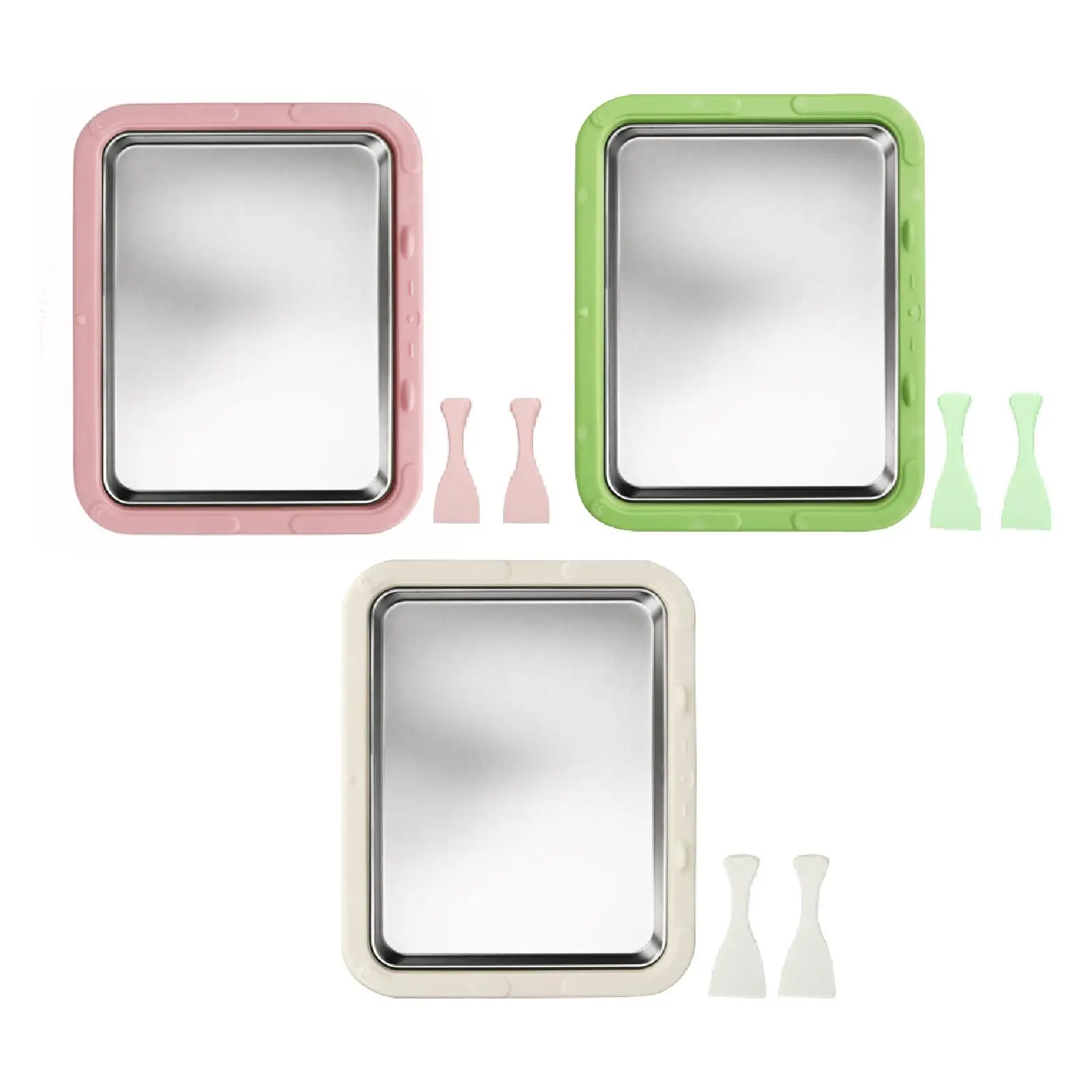 스테인레스 스틸 아이스크림 메이커 DIY 휴대용 가정용 재미있는 가족 활동, 롤 아이스크림 냉동 요구르트 셔벗 만들기