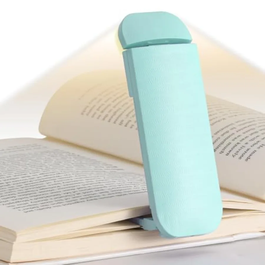 

Book Reading Light, Rechargeable Clip on Booklight, Eye Caring 3 Color Temperatures and 5 Brightness Levels, Night Use for Bed,
