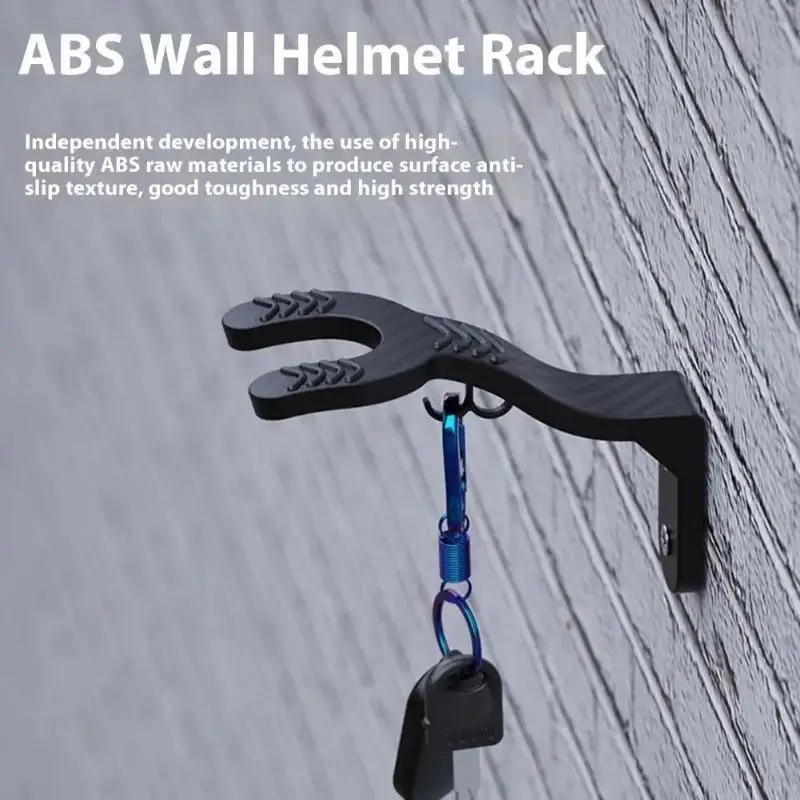 【K】1Pcs Multipurpose Wall Mount Hooks Motorcycle Helmet Rack Home Luggage Jacket Holder Kitchen Cabinet Shelf Organizer