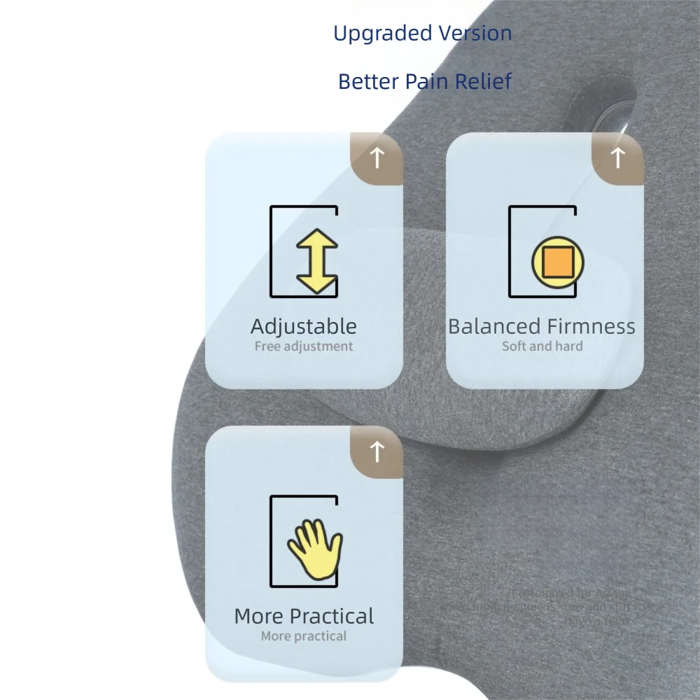 

New Memory Cotton Waist Pillow Adjustable Convenient Waist Protector Back Support Cushion Office Seat