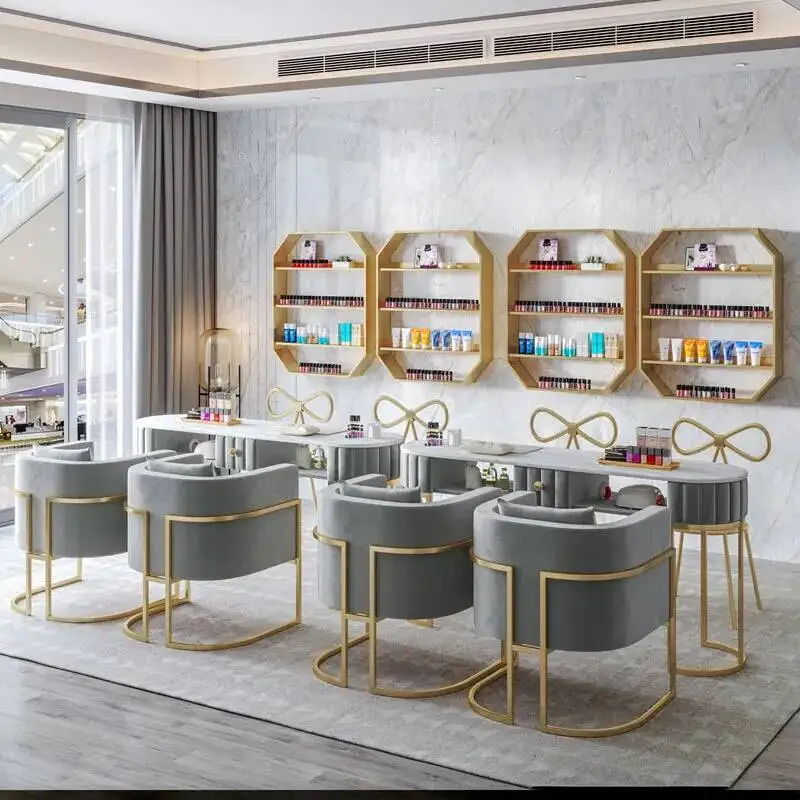 

Commercial Table Table Receptionist Portable Exquisite Nail Manicure Nail Powder Cabinet Schminktisch Beauty Salon Items MQ50NT