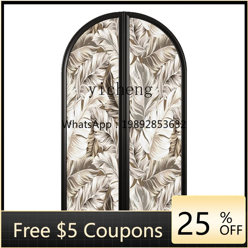 

ZZ Retro Domestic Solid Wood Double-Door Wardrobe Light Luxury and Simplicity Bedroom Storage Cabinet Installation-Free