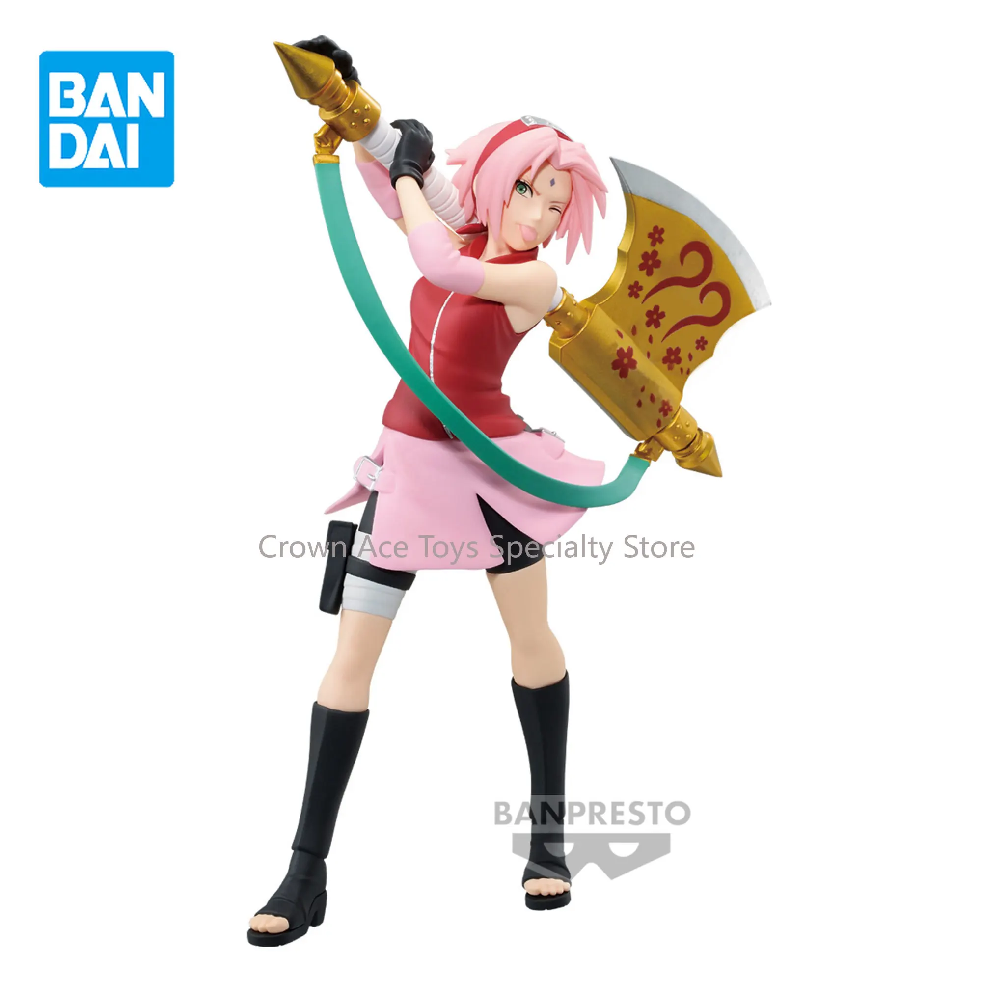 

BANDAI Anime Naruto P99 Haruno Sakura PVC Action Figure Collectible Trendy Toys For Boys Girls Birthday Gifts Ornament Desktop