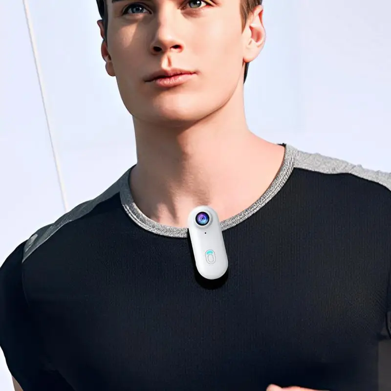 كاميرا يمكن حملها بالجسم كاميرا محمولة كاميرا محمولة 1080P مقاومة للماء جهاز تسجيل فيديو مدمج للدراجات النارية وركوب الدراجات والصالة الرياضية والمشي لمسافات طويلة