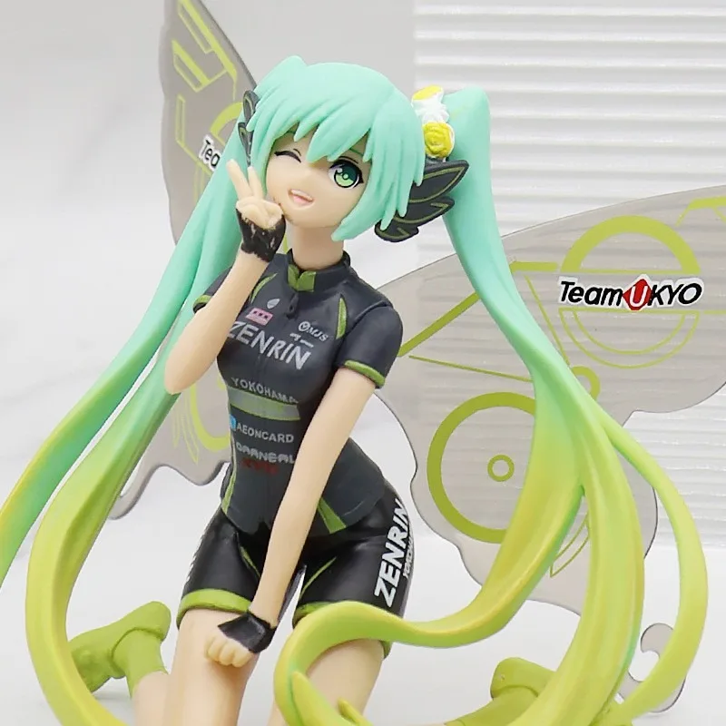 

2 Types Hatsune Miku racing suit figure models two-dimensional anime girl desktop decoration ornaments