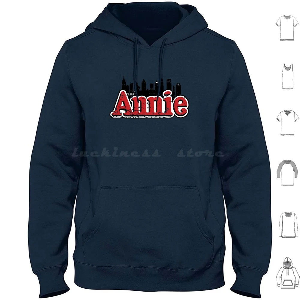 

Annie Distressed New York Skyline Urban Grit Толстовки с длинными рукавами Annie Nyc New York Little Orphan Skyline Distressed