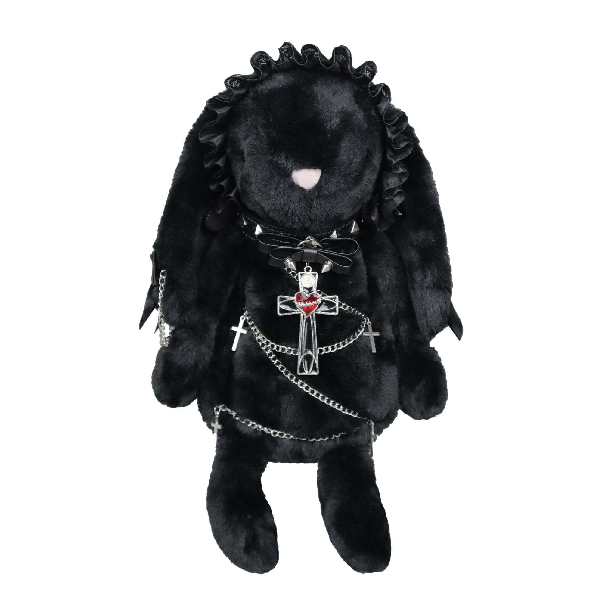 日本のオリジナルスイート＆クールゴスダークラビットサブカルチャーY2Kショルダーバッグニッチホットティーチェーンダークロリータドールバッグ女性用