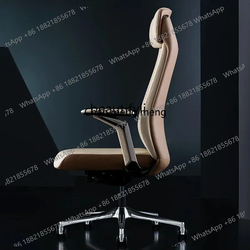 

lhy 26 New Arrivals Light luxury leather boss office ergonomics computer comfort study president seat can lie down S26