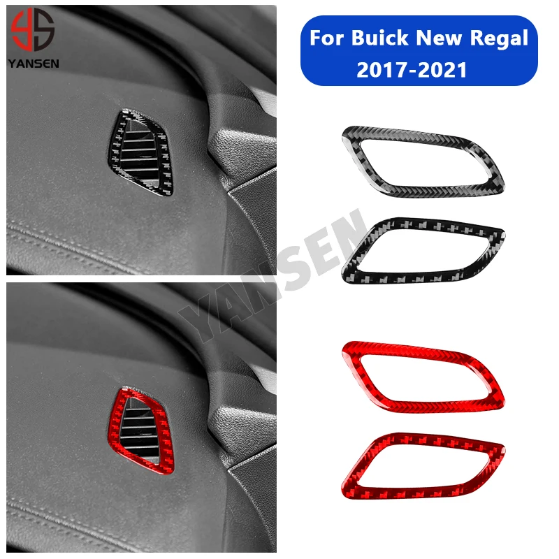 

Real Carbon Fiber Stickers Instrument Defrost Air Outlet Panel Car Accessories Interior Decorative For Buick Regal 2017-2021