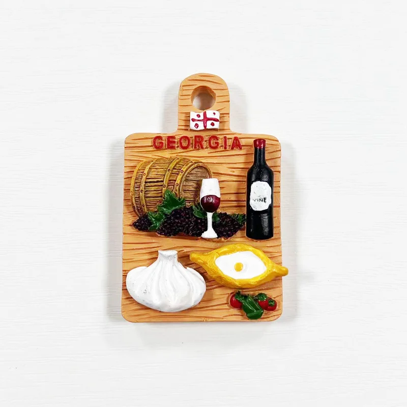 

Georgia Cultural Creative Tourism Souvenirs, Simulated Food Magnetic Refrigerator Stickers, Office, Home Kitchen Decoration