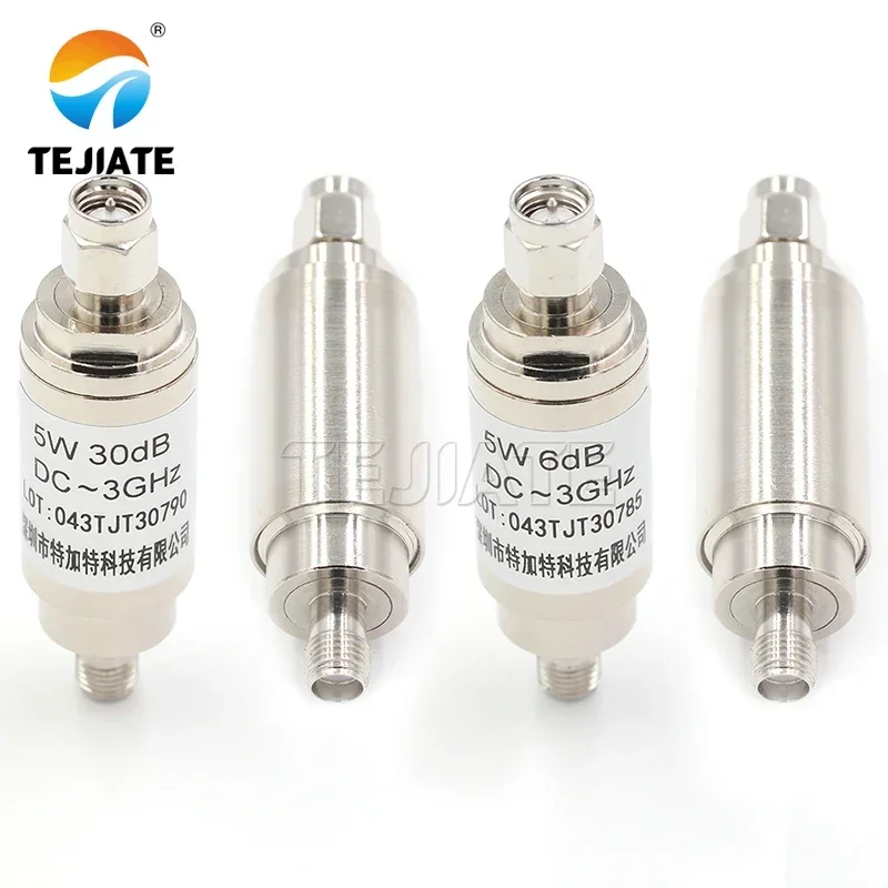 1PCS SMA-JK 5W Male To Female RF Fixed Coaxial Attenuator DC-3GHz 1-30DB SMA Type Connector