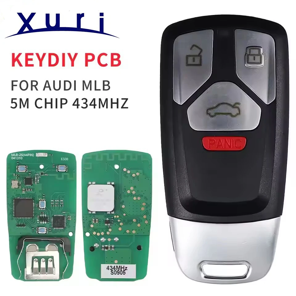 

Xuri KEYDIY MLB26 PCB 5M чип 433 МГц для Audi MLB Keyless Go 4M0959754CS/FG/FF/CK/CJ (2017-2024) 754AJ/BC/T (2017-2019) 754CP