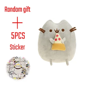 لعبة كاواي كرتونية قطيفة للأطفال، بيتزا كات، آيس كريم، حشوة، بطاطا مقلية، سوشي، ملاك، أنمي، عيد ميلاد، 15 سم أفضل 8 مبيعات يابانية للقطط القطيفة - رقم 5