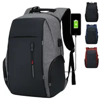 Fashion Backpack Men USB Charging Waterproof 15.6inch Laptop Casual Oxford Male Business Bag Mochila Computer Notebook Backpacks