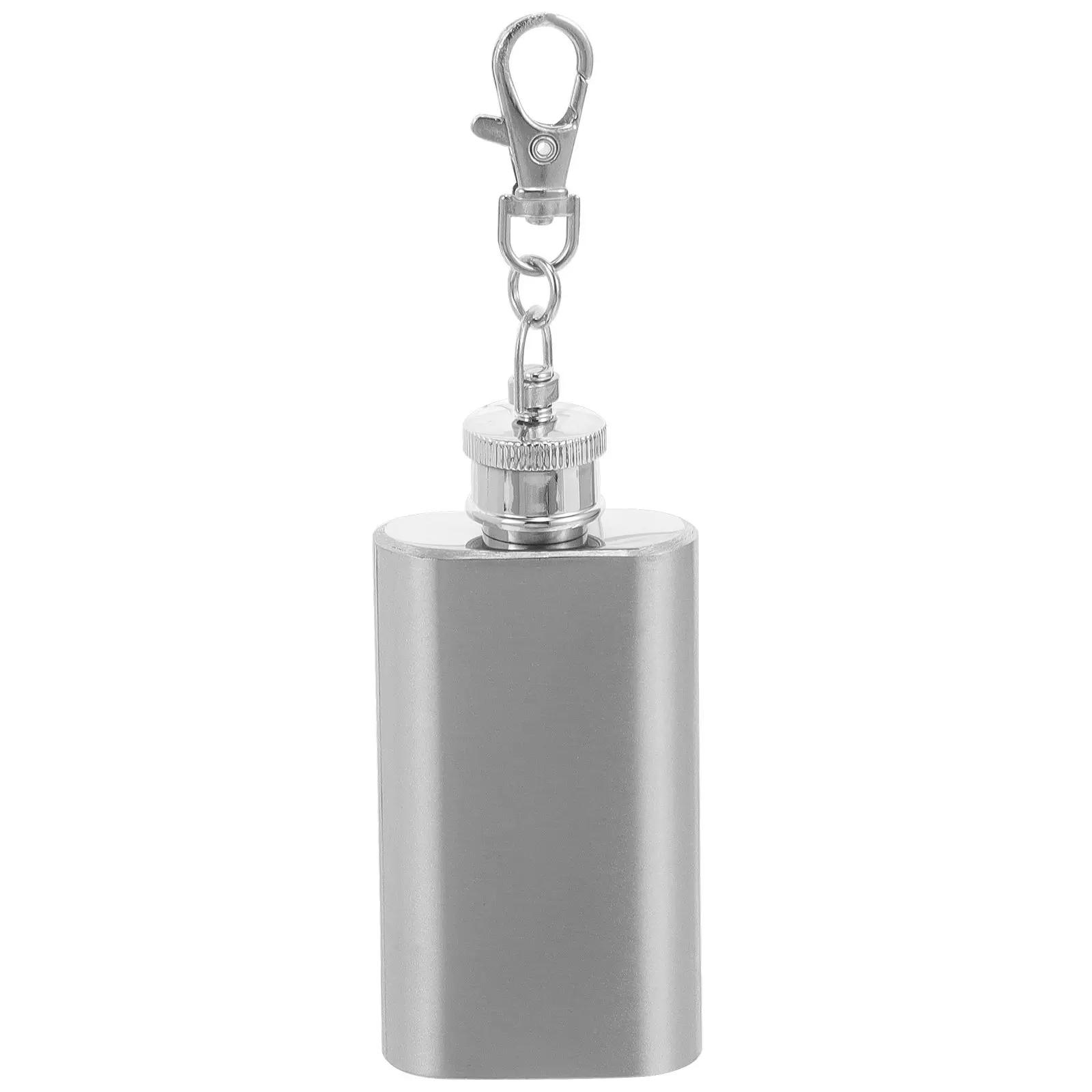 2 Ounces 56Ml Stainless Steel Hip Flask Eco Friendly Rustproof Flat Lid Jug Pocket Flask Keychain Gift for Drink Lovers Hiking