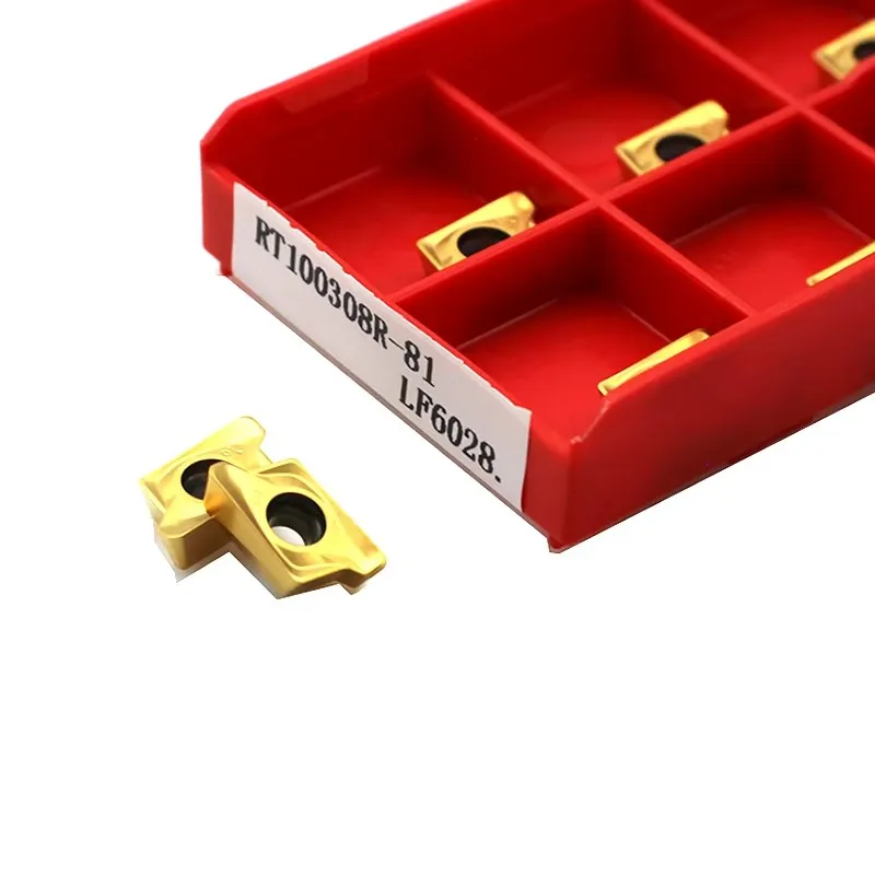 

10pcs RT070204R-81 RT100308R-81 LF6018 LF6028 Carbide Insert CNC Lathe DESKAR Fast Feed Mill Cutter Blade Milling Turning Tools