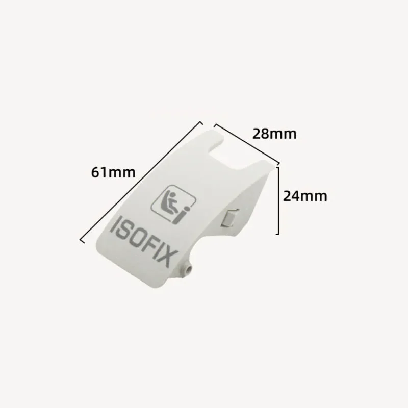 For Land Rover Range Rover Velar Rear Seat Safety Buckle Cover with Isofix Anchor Point and Children Seat Trim Protector