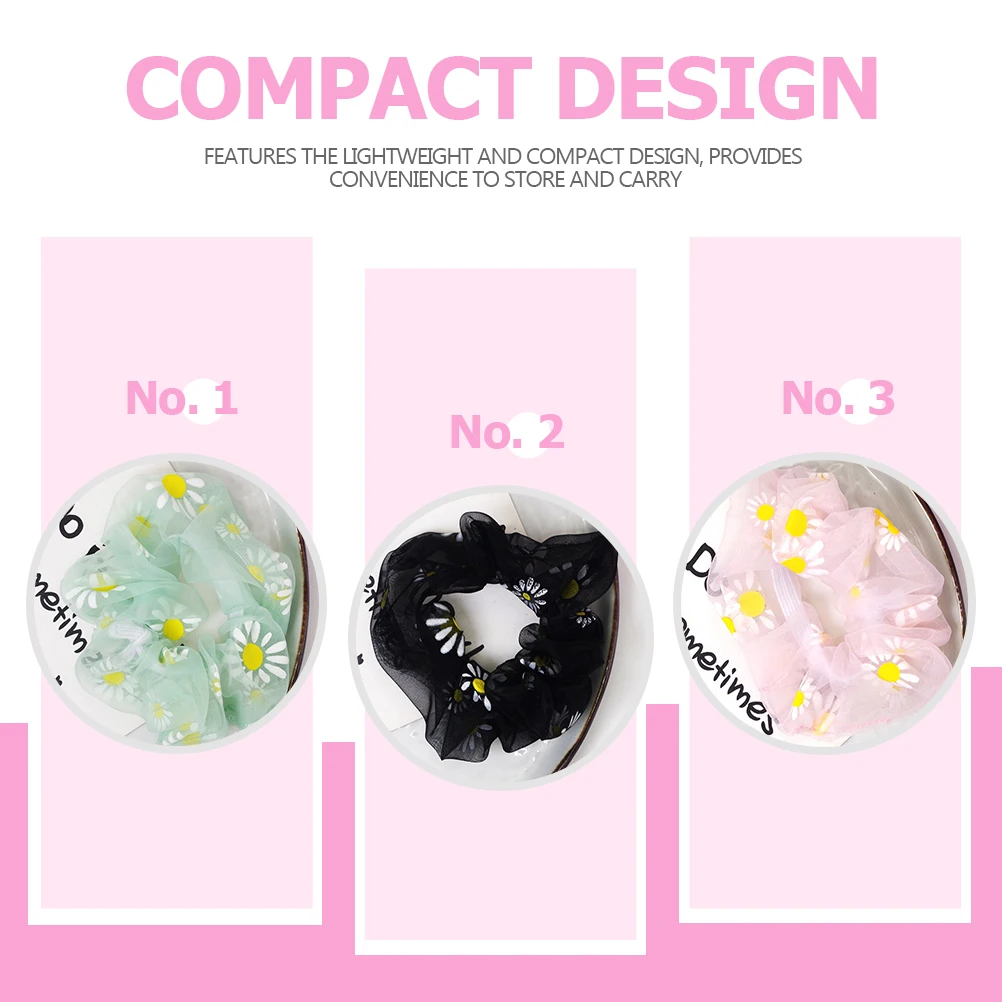 

15pcs Candy Color Flower Hair Accessories Elastic Hair Ropes Scrunchies Ponytail Holders For Women Girls Daily Party Wear