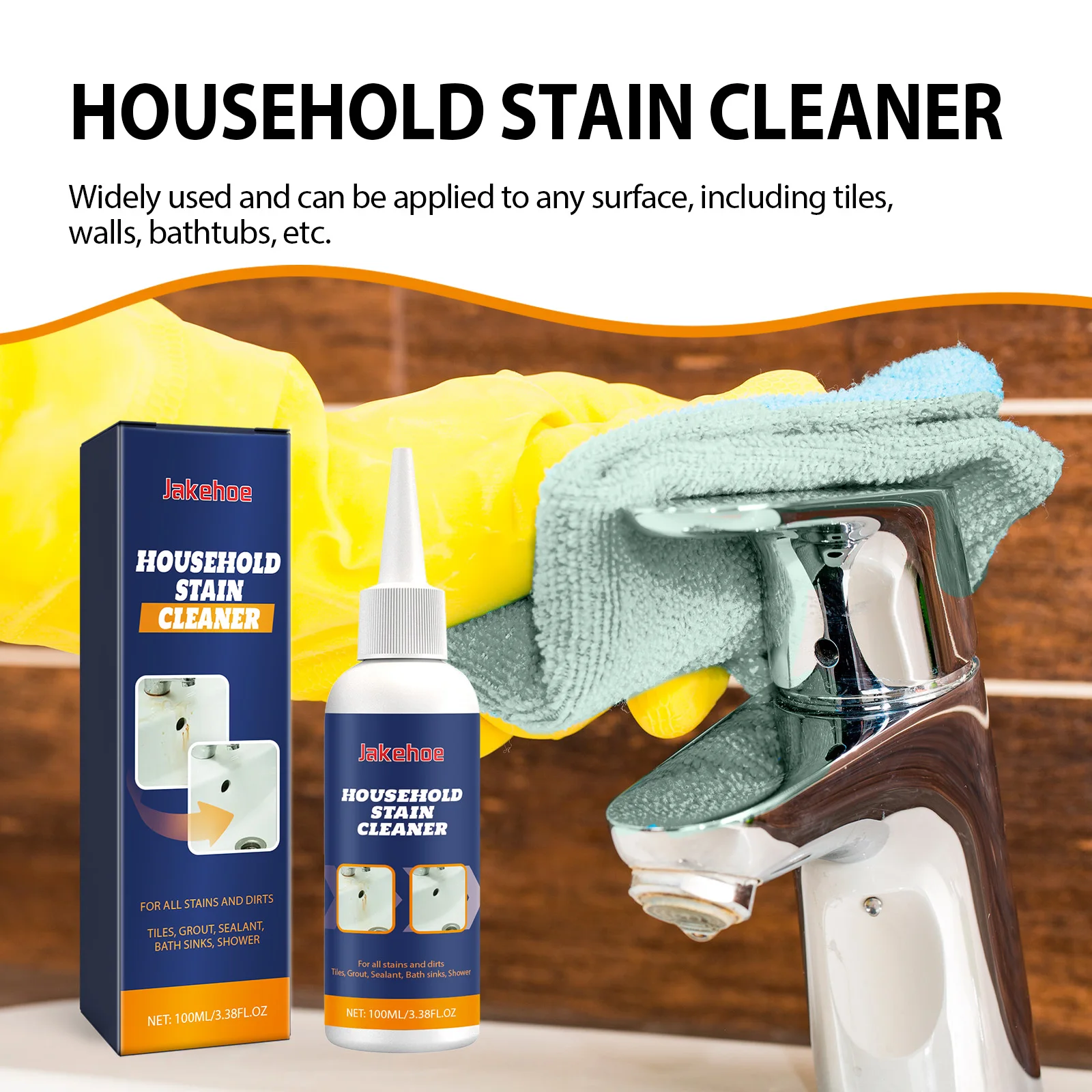 Household Mold Remover Gel Deep Down Wall Mold Mildew Cleaning Agent Tile Cleaner Floor Wall Mold Detergent Stain Cleaner