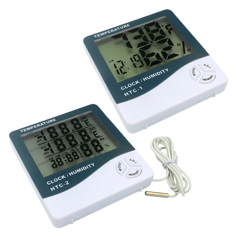 Digital Temperature and Humidity Meter for Home, High-Precision HTC-1 Indoor and Outdoor Electronic Hygrometer and Thermometer,