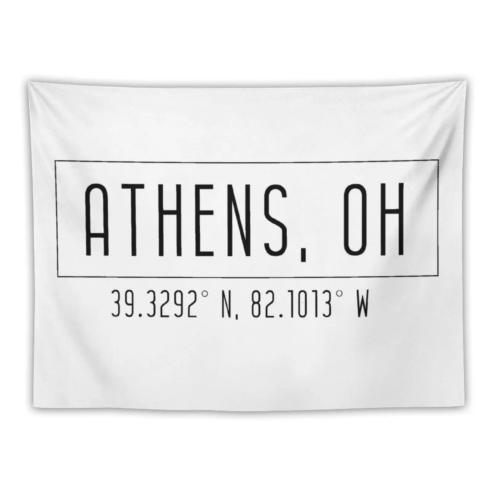 Athens Ohio Coordinates Tapestry Room Design Wall Hanging Wall Home Decor Accessories Tapestry