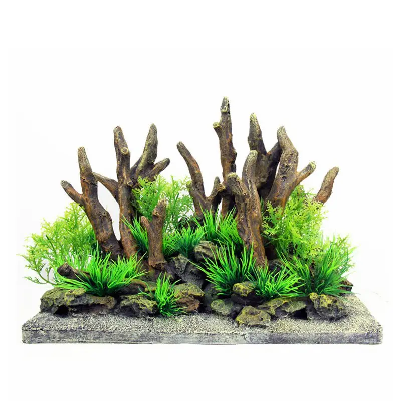 

New Fish Tank Simulation Stone Landcape Rockery Decoration Claw Small Ornaments Aquarium Valley Resin