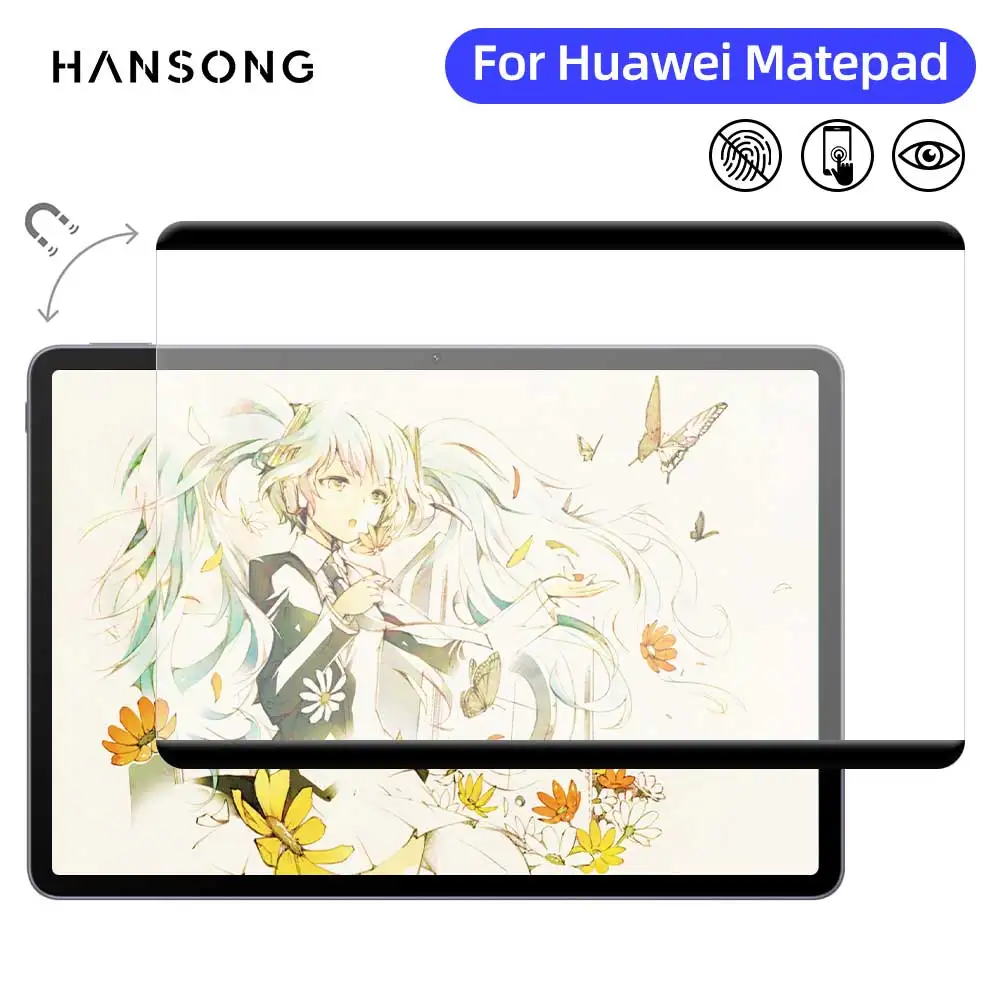

Для Huawei Matepad 11.5/Air 11.5 Магнитная бумажная пленка для Huawei HonorX8 Pro/X9 11,5 дюймов Matepad 11.5S 11/SE 11 пленка