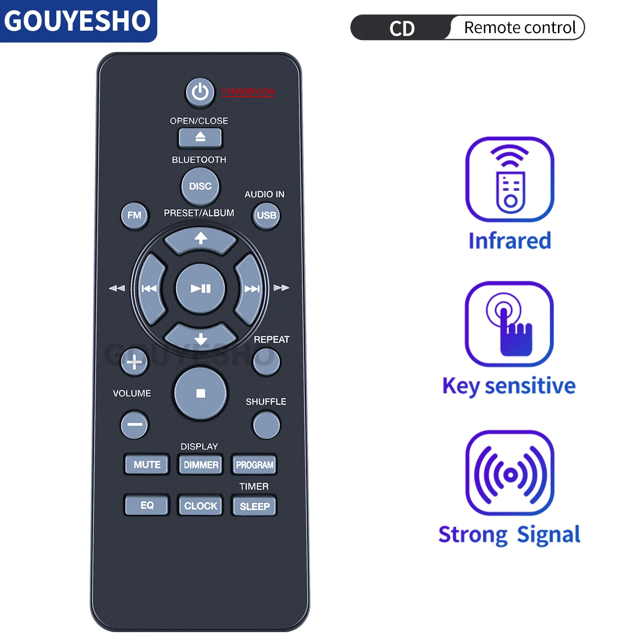 New Remote Control for Pioneer AXD7737 X-EM22 X-EM12 X-EM21 X-EM11 CD Receiver System