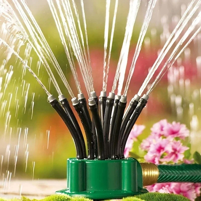 

1PC Garden Lawn Sprinkler Roof Cooling Sprinkler 360 Degree Garden Automatic Multi Head Sprinkler