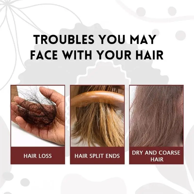 

G99E Moisturizing Hair Butter Repair Damaged Hair Naturally Improve Hair Texture 60g