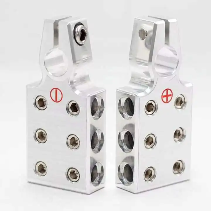 12Way Positive Negative Car Clamp Terminal Aluminum Alloy Battery Clip Connector For Auto