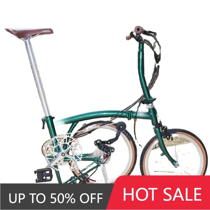 

TTY TTY New MINT 16 Inch 9 Speed BOB A6 Mintparts Aluminum Frame Trifold Bike, Light Folding Bike, Mini Folding Bike