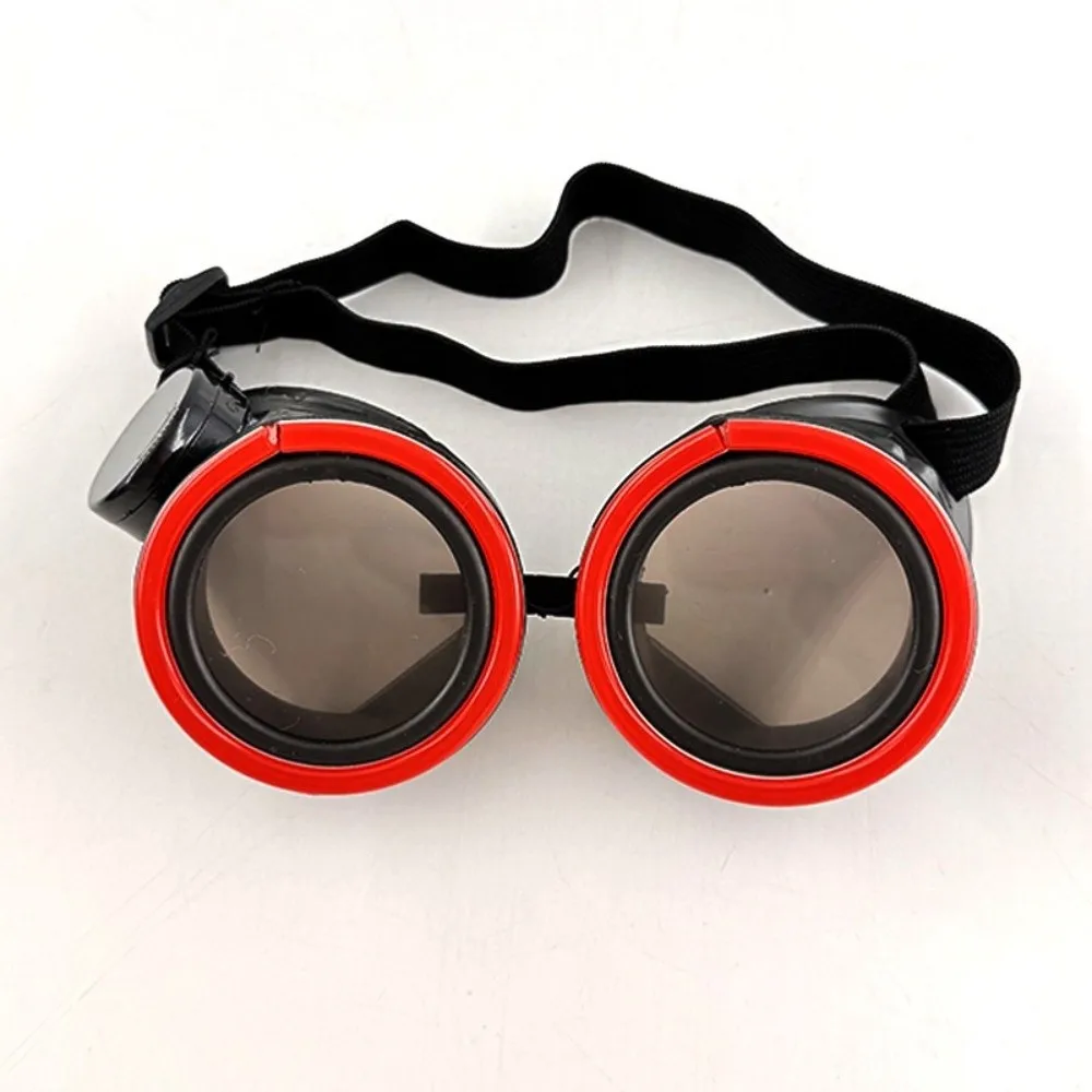 Trendy Wireless LED Glowing Glasses Round Cool Luminous Eyewear Unique Punk Style Novelty Party Glasses Club Props