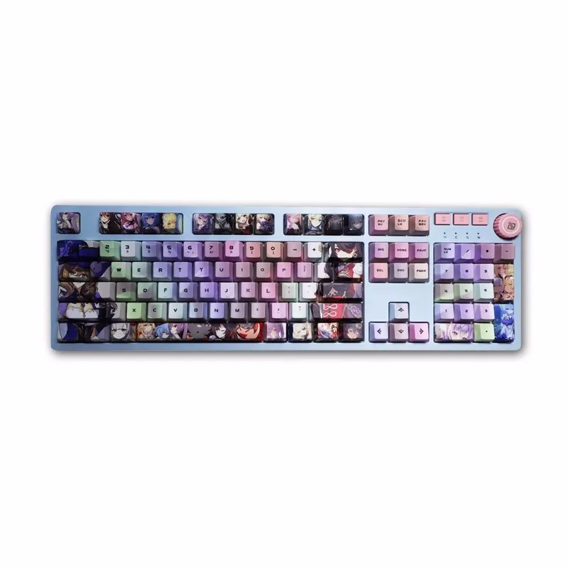 Genshin Impact Barbara Anime Quadratic Element Otaku Wife Customized PBT Five-sided Thermal Sublimation Key Cap