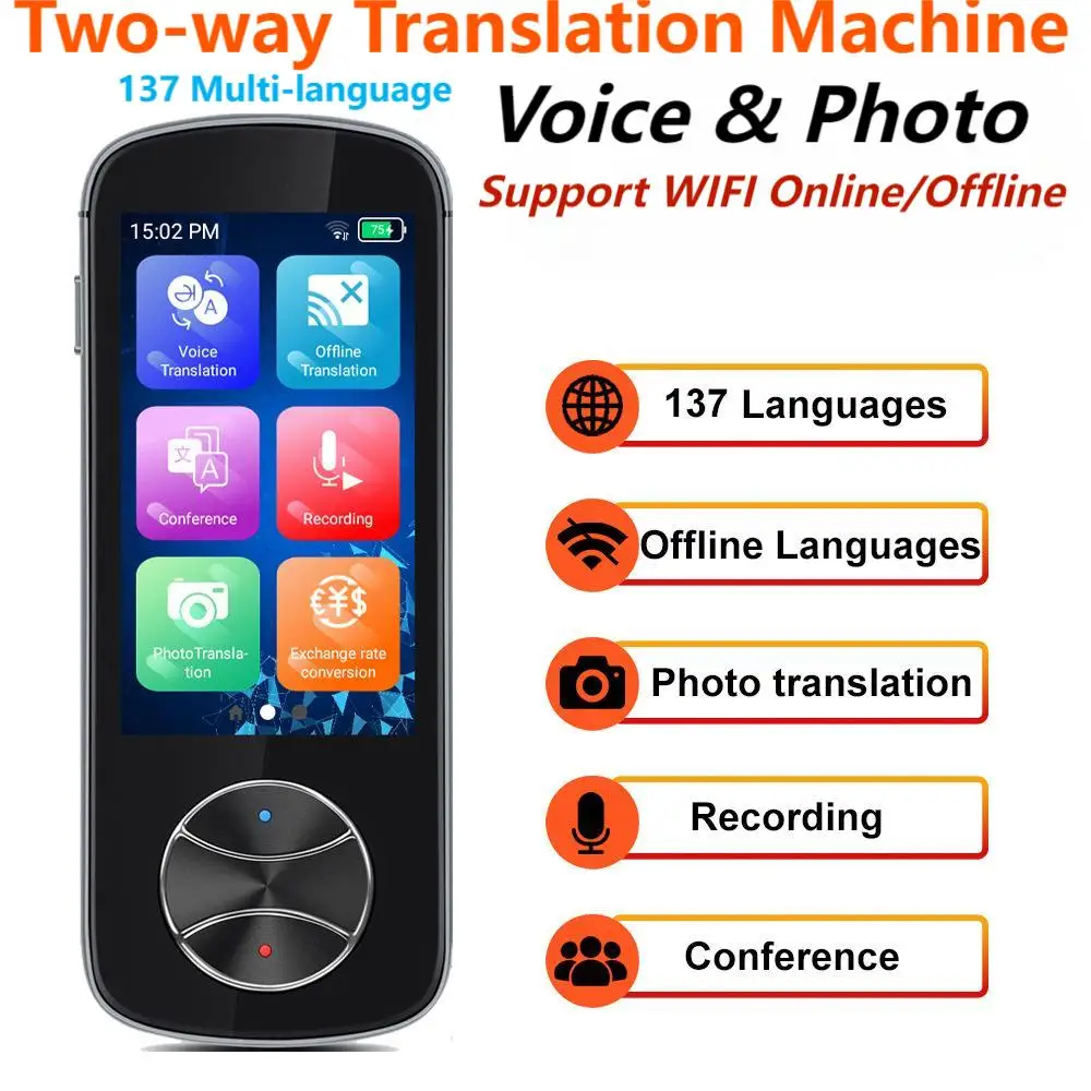 Portable Offline Two-way Multiple Languages Translation Machine 3.0