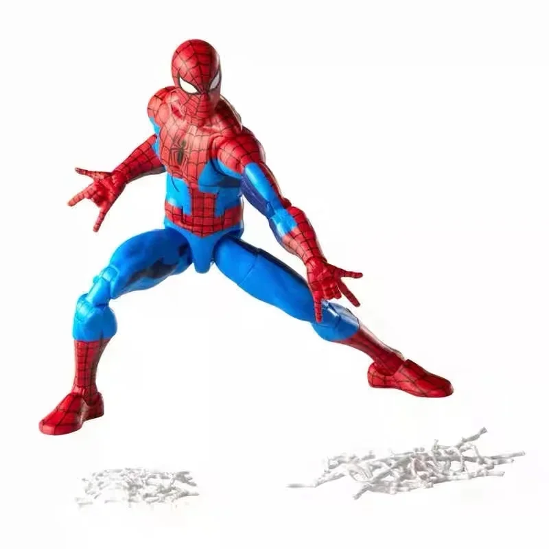 ML Classic Spider Web Spiderman Anime Action Figure Toy Ko Spider Man Movable Statue Model Doll Collectible Kid Gift