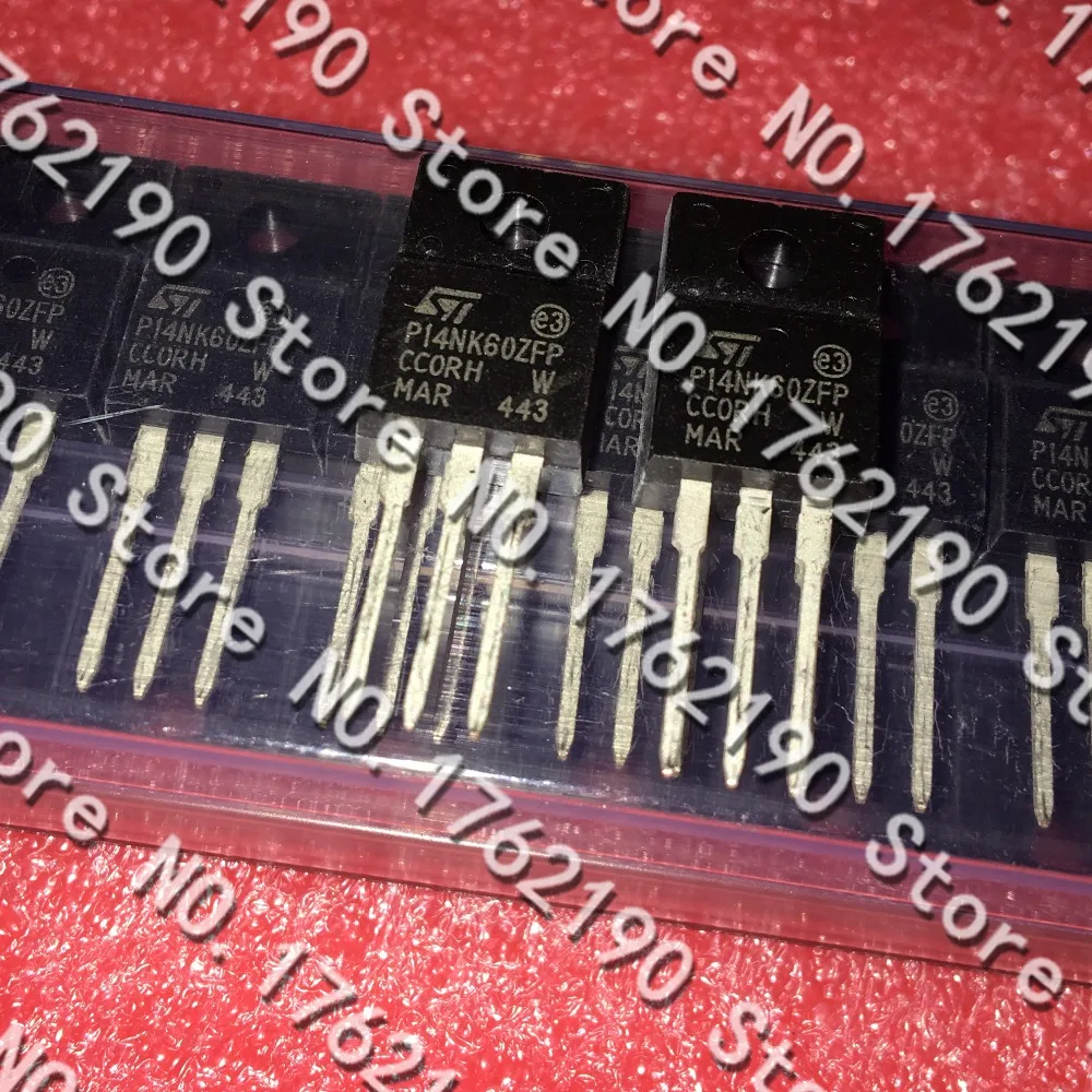 

50 шт./лот STP14NK60ZFP P14NK60ZFP TO-220F FET
