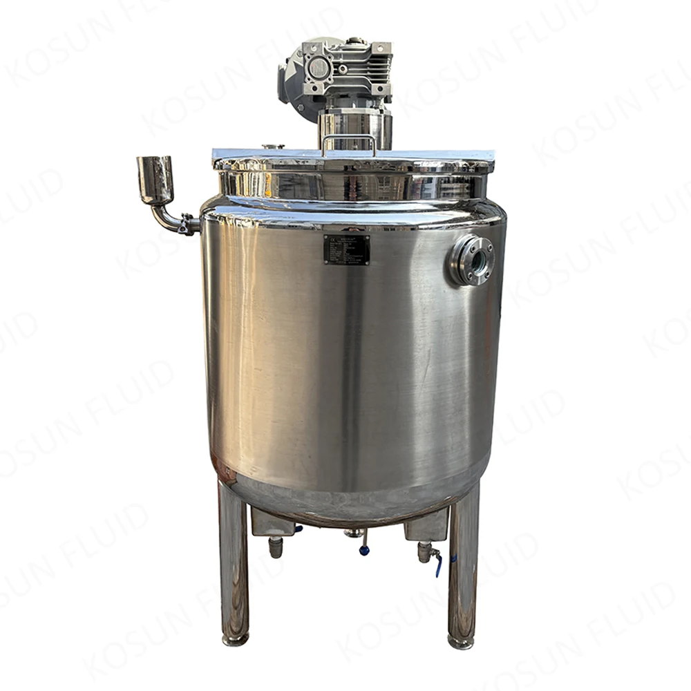 Stainless Steel Electric And Steam Heating Tank With Mixer Agitator