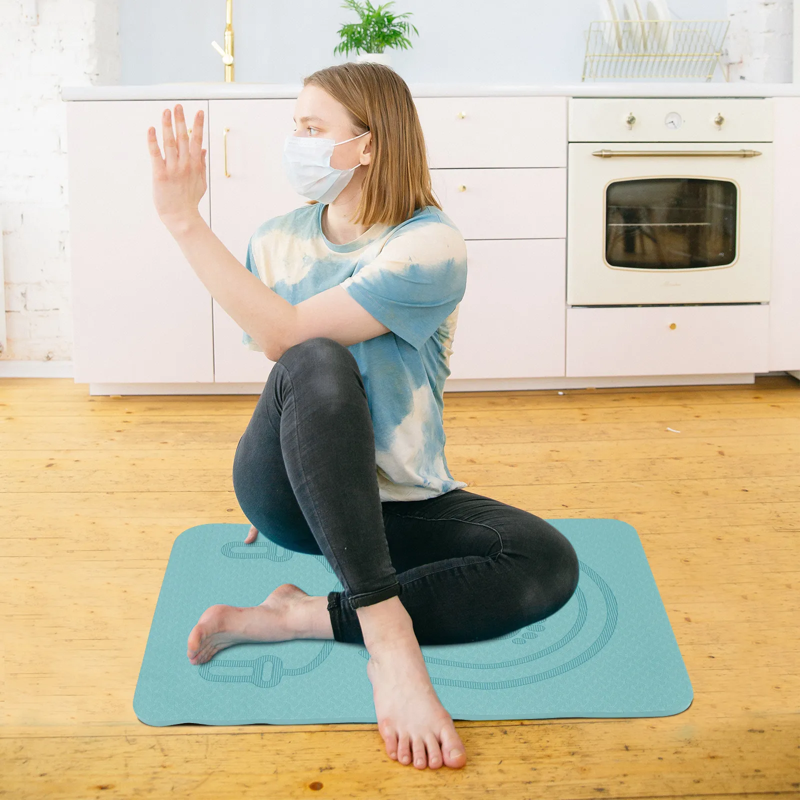 Pilates Yoga Joint - Tapis de corde à sauter en
