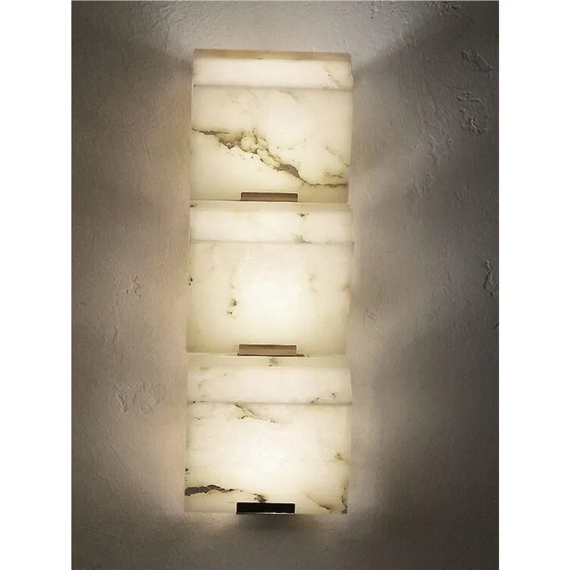 Прикроватная тумбочка для итальянской спальни, коридор, простой, креативный мрамор, настенный светильник