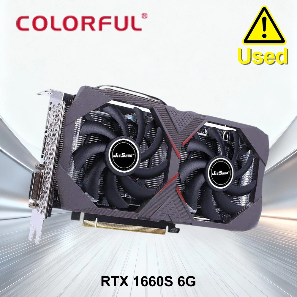 Tarjeta Gráfica GTX1660 Super de 192 bits para Juegos, GTX1660S, Tarjeta Gráfica 1660 S, GPU para PC de Escritorio, GeForce GTX 1660 Super de 6 GB