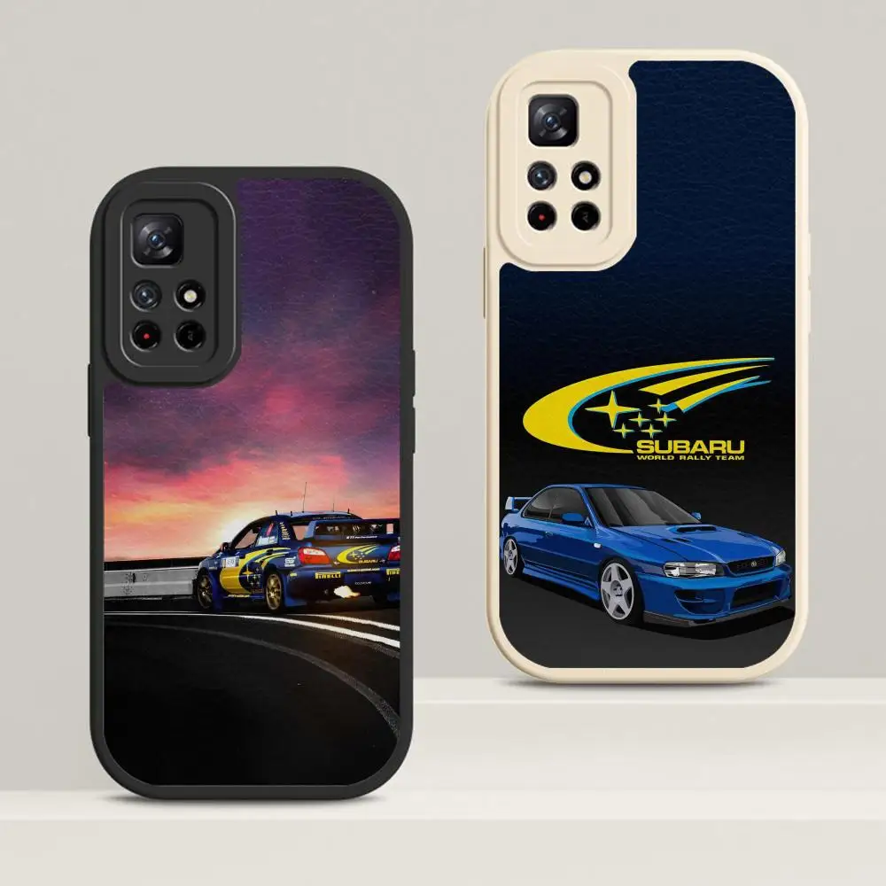 The Cars S-Subaru-er MAISTO Phone Case Lambskin Case For Xiaomi Redmi 8 11 12 T Pro 10 11 12 Poco 11i 12X Ultra