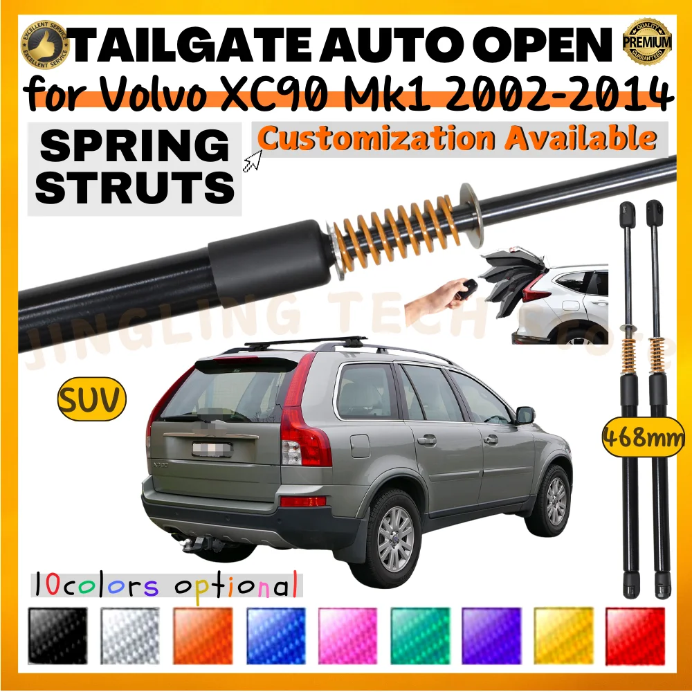 

Qty(2) Trunk Struts with Spring for Volvo XC90 Mk1 SUV 2002-2014 468MM Rear Tailgate Boot Lift Supports Shock Absorbers