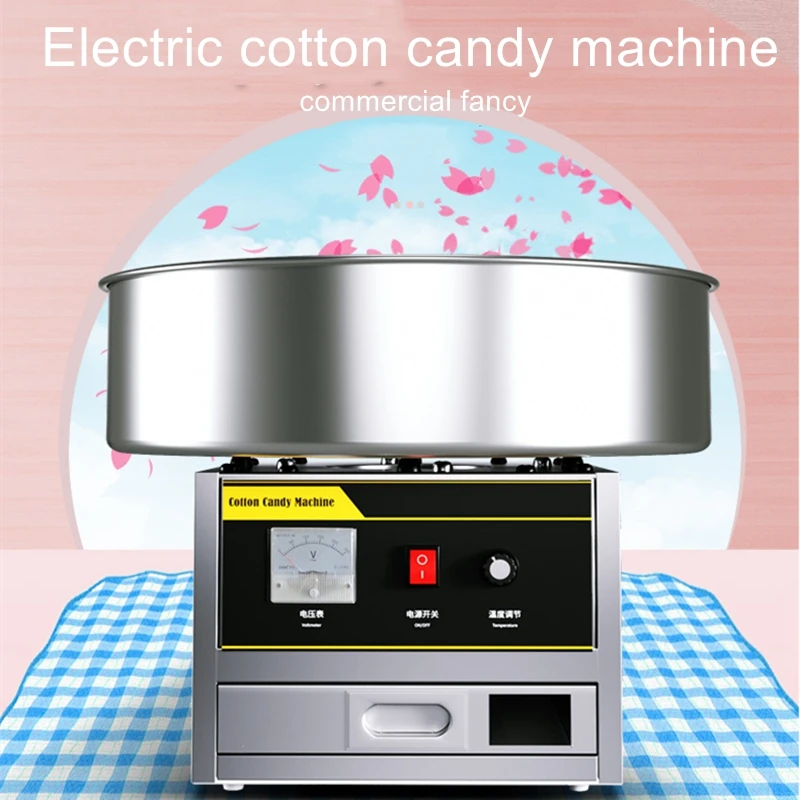 

Fully Automatic Electric Color Fancy Brushed Electric Marshmallow Making Machine Cotton candy machine for commercial stalls